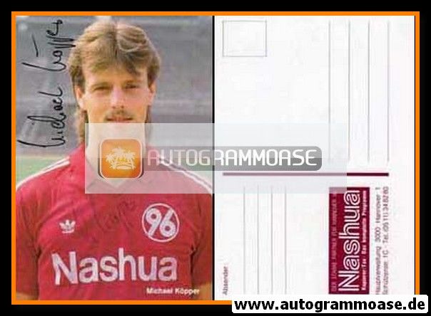 Autogramm Fussball | Hannover 96 | 1989 | Michael KÖPPER