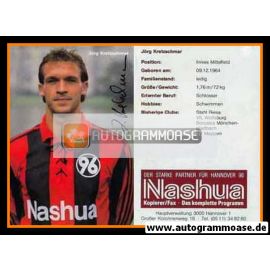 Autogramm Fussball | Hannover 96 | 1990 | Jörg KRETZSCHMAR