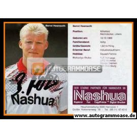 Autogramm Fussball | Hannover 96 | 1991 | Bernd HEEMSOTH