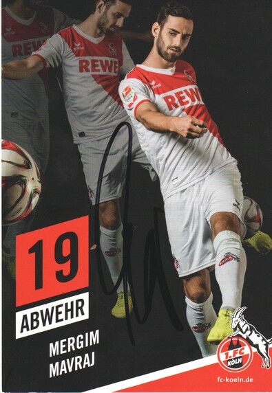 Autogramm Fussball | 1. FC Köln | 2014 | Mergim MAVRAJ