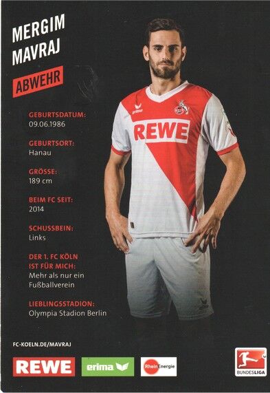 Autogramm Fussball | 1. FC Köln | 2014 | Mergim MAVRAJ