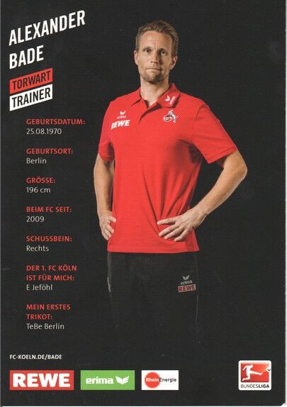 Autogramm Fussball | 1. FC Köln | 2014 | Alexander BADE 