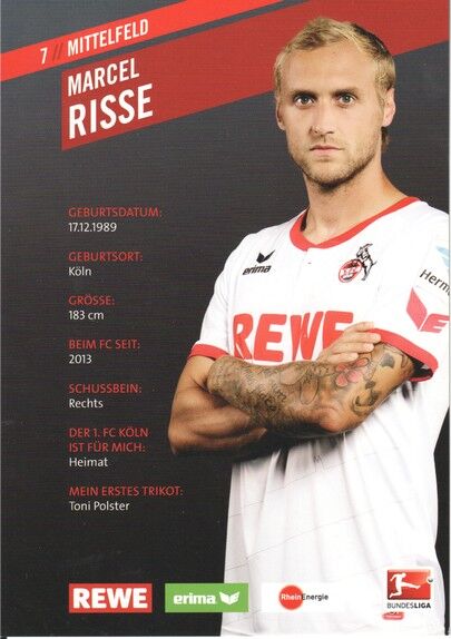 Autogramm Fussball | 1. FC Köln | 2015 | Marcel RISSE 