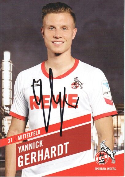 Autogramm Fussball | 1. FC Köln | 2015 | Yannick GERHARDT
