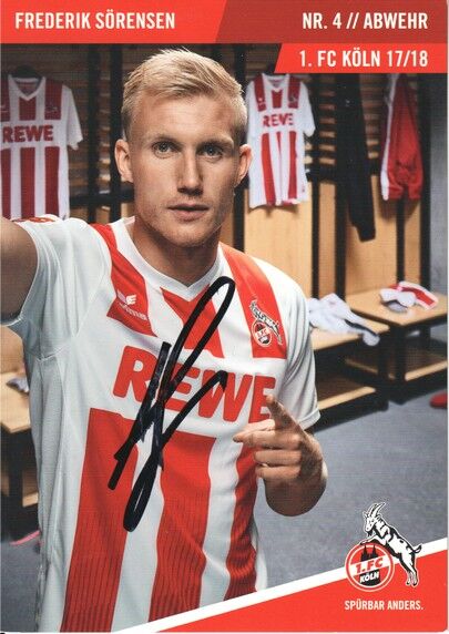 Autogramm Fussball | 1. FC Köln | 2017 | Frederik SÖRENSEN