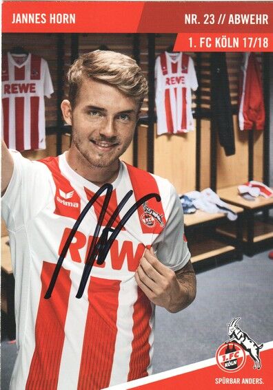 Autogramm Fussball | 1. FC Köln | 2017 | Jannes HORN