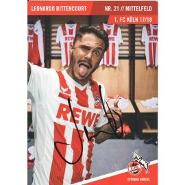 Autogramm Fussball | 1. FC Köln | 2017 | Leonardo BITTENCOURT