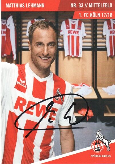 Autogramm Fussball | 1. FC Köln | 2017 | Matthias LEHMANN