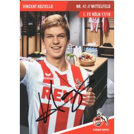Autogramm Fussball | 1. FC Köln | 2017 | Vincent KOZIELLO