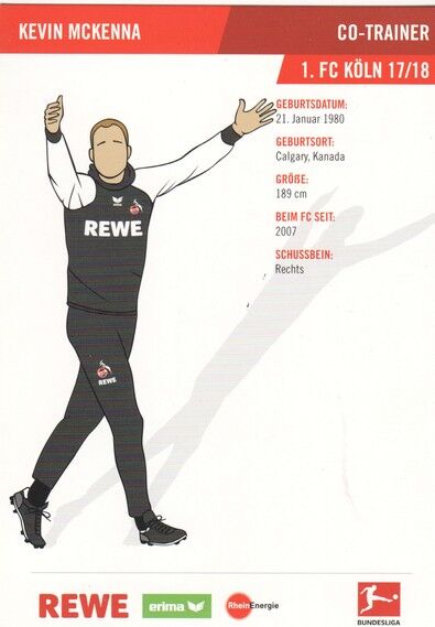 Autogramm Fussball | 1. FC Köln | 2017 | Kevin McKENNA
