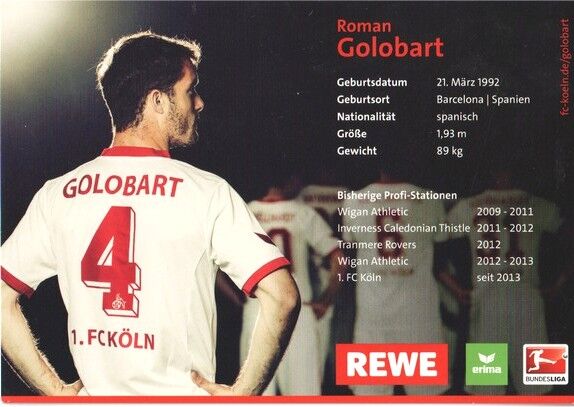 Autogramm Fussball | 1. FC Köln | 2013 | Roman GOLOBART