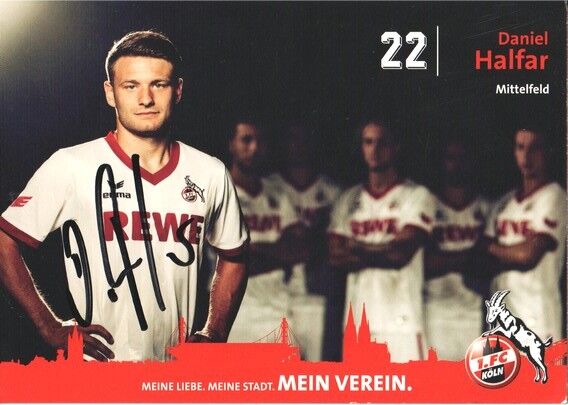 Autogramm Fussball | 1. FC Köln | 2013 | Daniel HALFAR