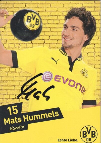 Autogramm Fussball | Borussia Dortmund | 2012 | Mats HUMMELS