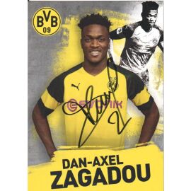 Autogramm Fussball | Borussia Dortmund | 2018 | Dan-Axel ZAGADOU