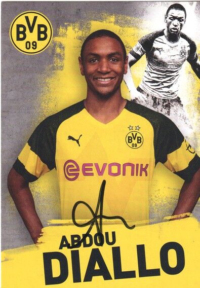 Autogramm Fussball | Borussia Dortmund | 2018 | Abdou DIALLO