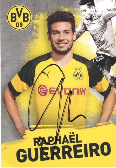 Autogramm Fussball | Borussia Dortmund | 2018 | Raphael GUERREIRO