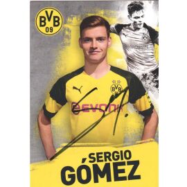 Autogramm Fussball | Borussia Dortmund | 2018 | Sergio GOMEZ