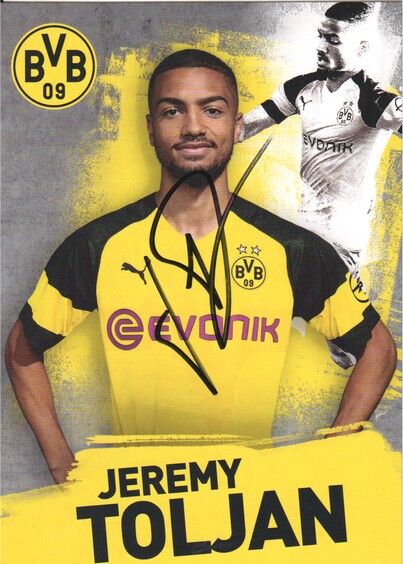 Autogramm Fussball | Borussia Dortmund | 2018 | Jeremy TOLJAN