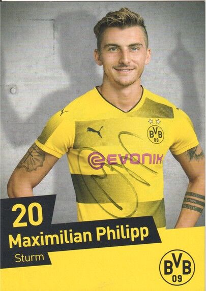 Autogramm Fussball | Borussia Dortmund | 2017 | Maximilian PHILIPP