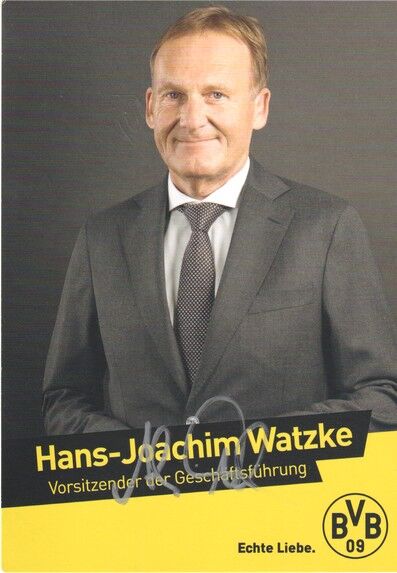 Autogramm Fussball | Borussia Dortmund | 2020 | Hans-Joachim WATZKE