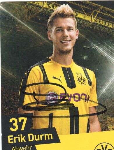 Autogramm Fussball | Borussia Dortmund | 2016 | Erik DURM