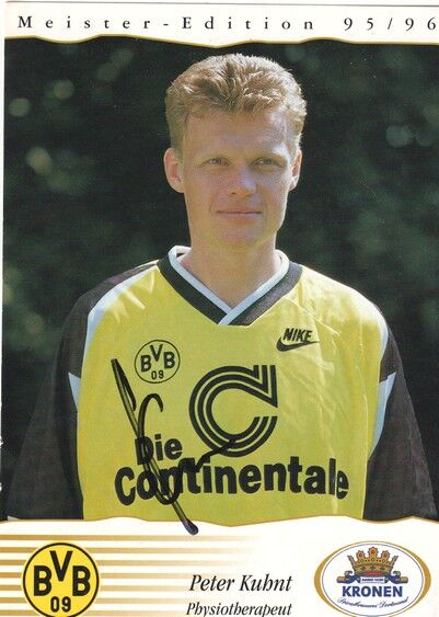 Autogramm Fussball | Borussia Dortmund | 1995 Kronen | Peter KUHNT