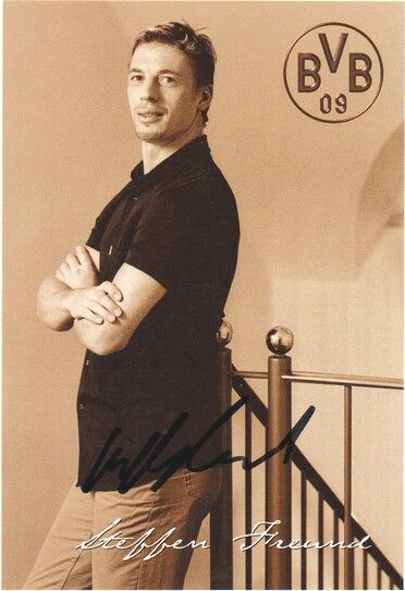Autogramm Fussball | Borussia Dortmund | 2020er | Steffen FREUND (Portrait SW)