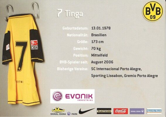 Autogramm Fussball | Borussia Dortmund | 2007 | TINGA