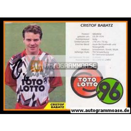 Autogramm Fussball | Hannover 96 | 1993 | Christof BABATZ