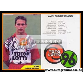 Autogramm Fussball | Hannover 96 | 1993 | Axel SUNDERMANN