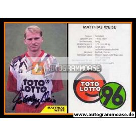 Autogramm Fussball | Hannover 96 | 1993 | Matthias WEISE