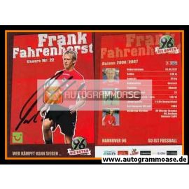 Autogramm Fussball | Hannover 96 | 2006 | Frank FAHRENHORST