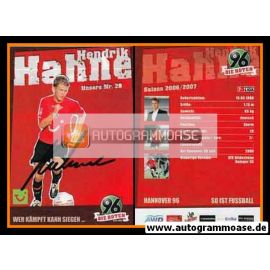 Autogramm Fussball | Hannover 96 | 2006 | Hendrik HAHNE