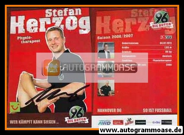 Autogramm Fussball | Hannover 96 | 2006 | Stefan HERZOG