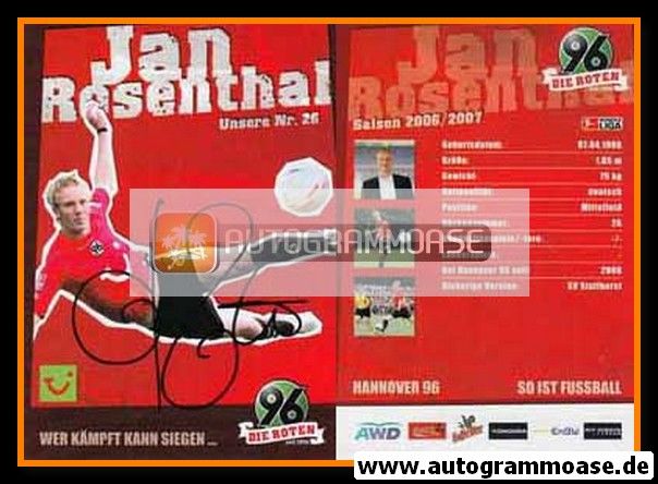 Autogramm Fussball | Hannover 96 | 2006 | Jan ROSENTHAL