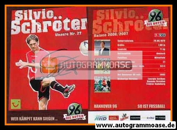 Autogramm Fussball | Hannover 96 | 2006 | Silvio SCHRÖTER