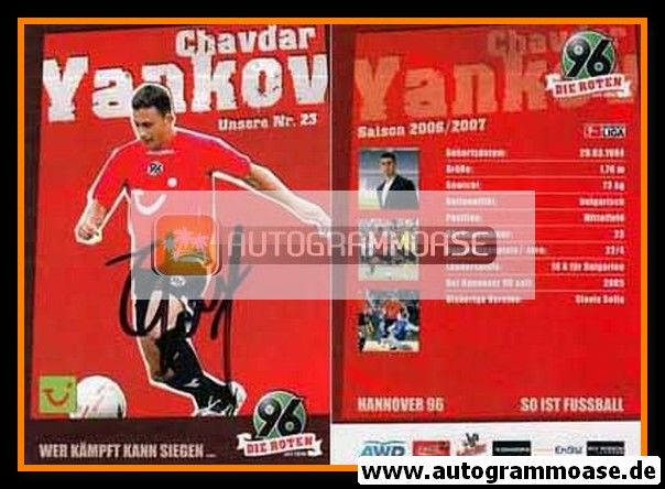 Autogramm Fussball | Hannover 96 | 2006 | Chavdar YANKOV