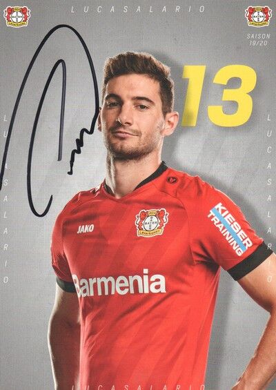 Autogramm Fussball | Bayer Leverkusen | 2019 | Lucas ALARIO