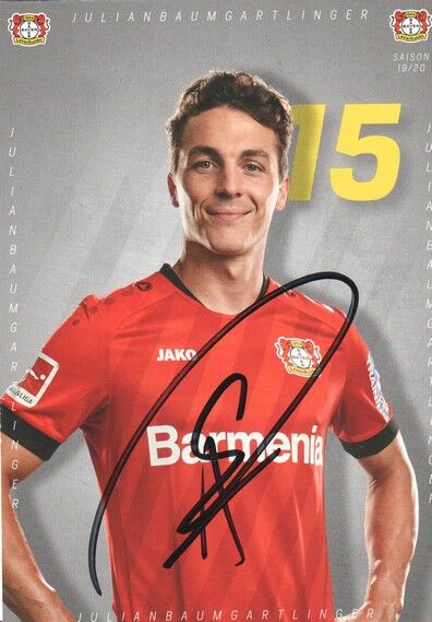 Autogramm Fussball | Bayer Leverkusen | 2019 | Julian BAUMGARTLINGER
