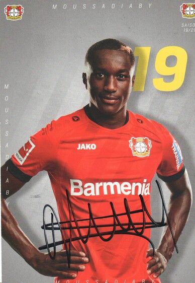 Autogramm Fussball | Bayer Leverkusen | 2019 | Moussa DIABY