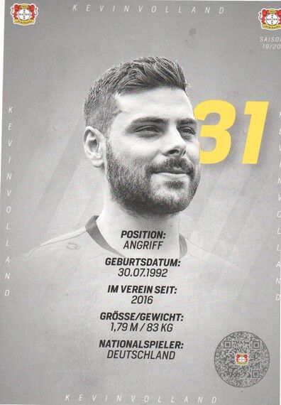 Autogramm Fussball | Bayer Leverkusen | 2019 | Kevin VOLLAND