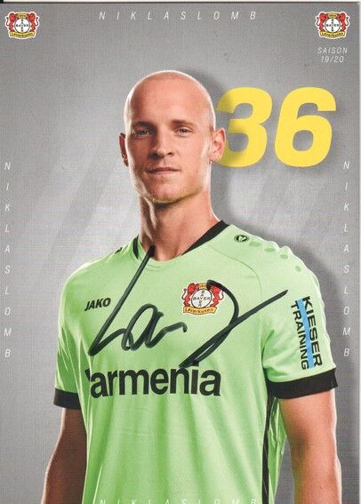 Autogramm Fussball | Bayer Leverkusen | 2019 | Niklas LOMB