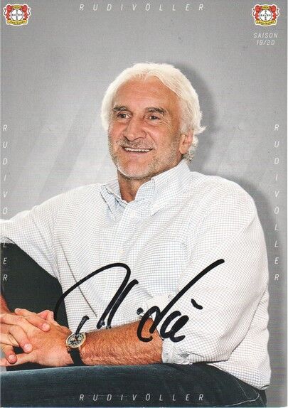 Autogramm Fussball | Bayer Leverkusen | 2019 | Rudi VÖLLER