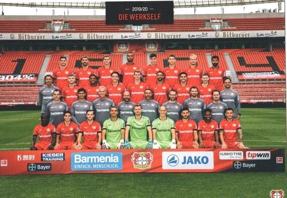 Mannschaftskarte Fussball | Bayer Leverkusen | 2019 