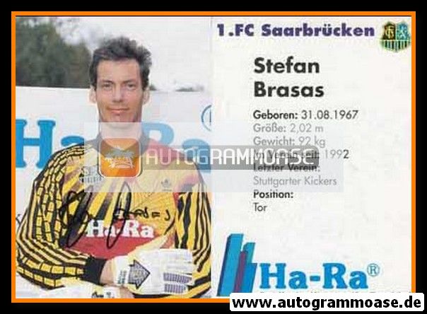 Autogramm Fussball | 1. FC Saarbrücken | 1992 | Stefan BRASAS