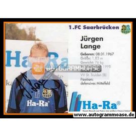 Autogramm Fussball | 1. FC Saarbrücken | 1992 | Jürgen LANGE