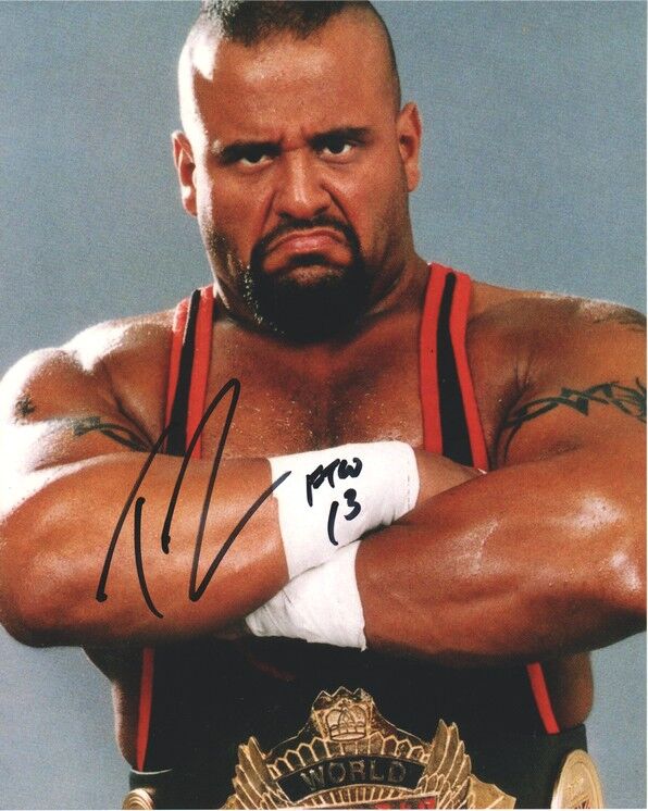 Autogramm Wrestling | TAZ | 2000er Foto (Portrait Color XL)