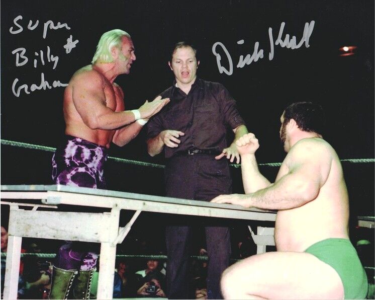 Autogramm Wrestling | Superstar BILLY GRAHAM | 1990er Foto (Kampfszene Color XL)
