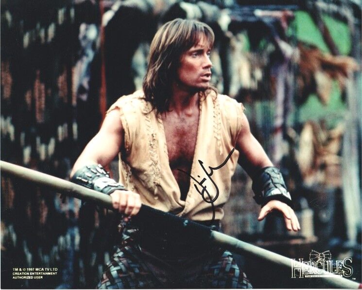 Autogramm Film (USA) | Kevin SORBO | 1997 Foto (Filmszene Color XL) "Hercules"