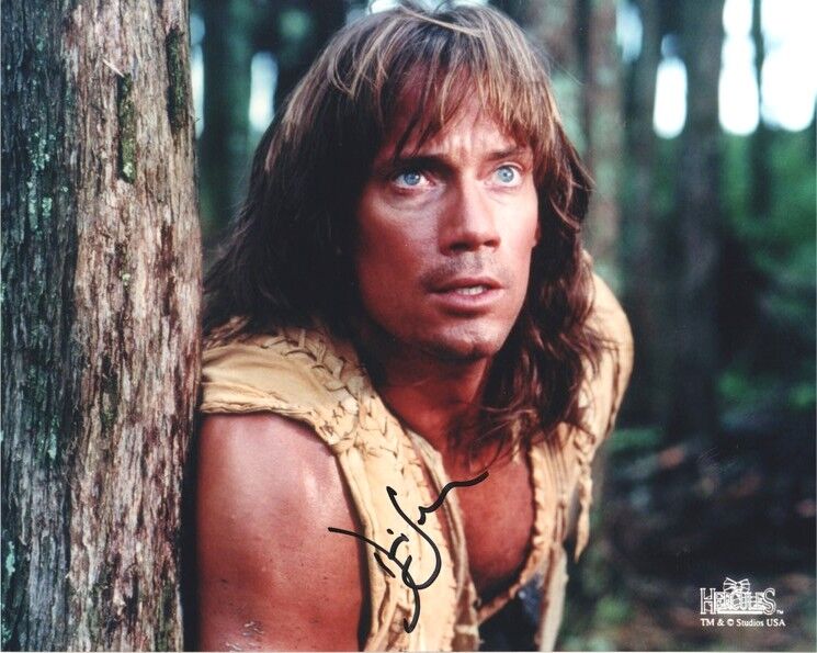 Autogramm Film (USA) | Kevin SORBO | 1990er Foto (Filmszene Color XL) "Hercules" 2